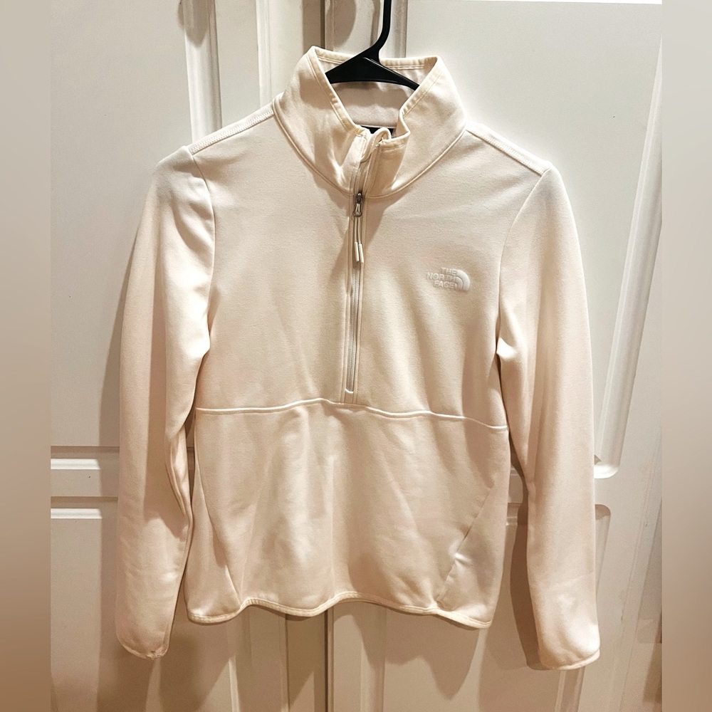 North Face Half Zip in Ivory, NWOT size XS
